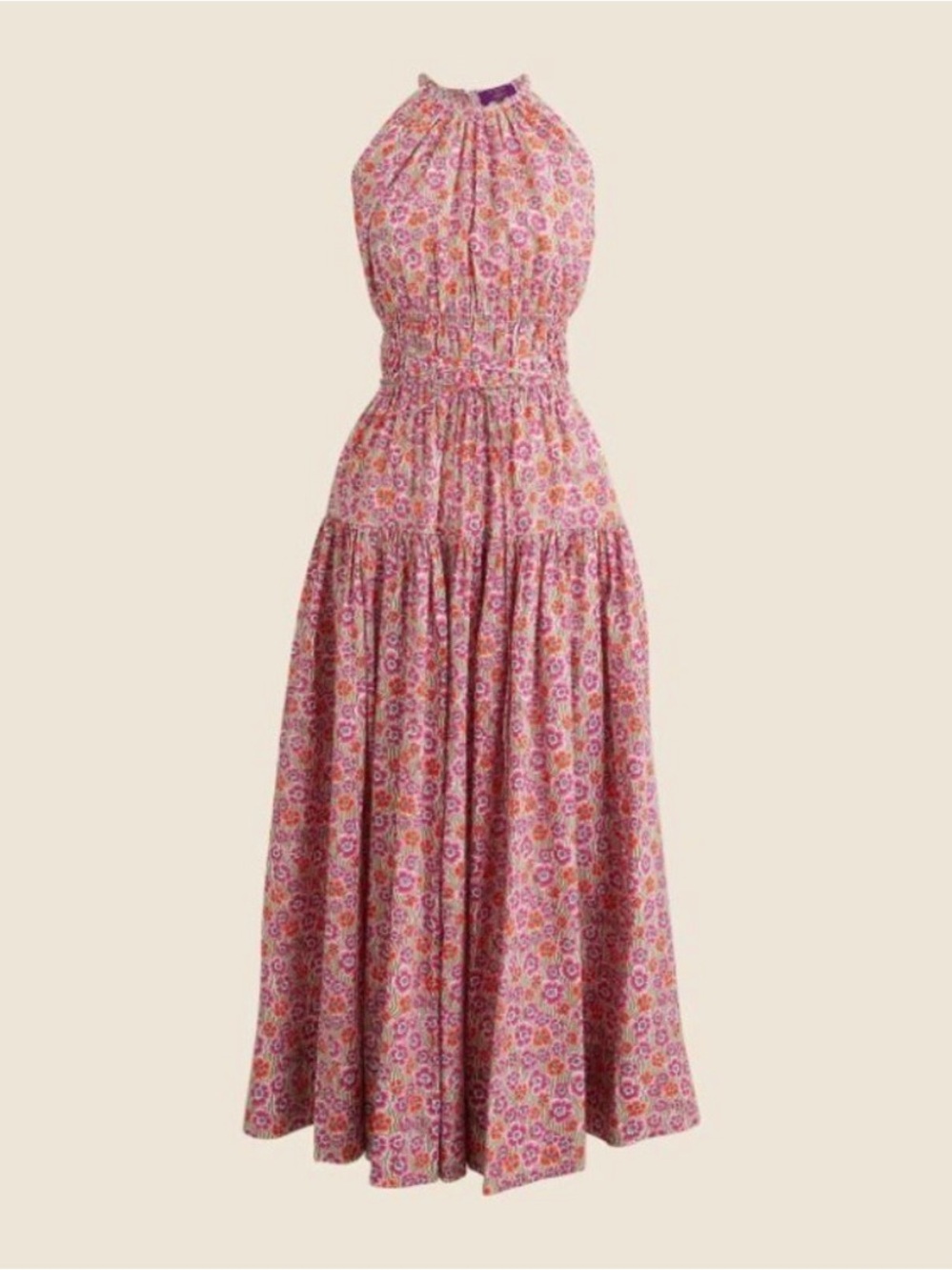 J Crew Liberty of London pink mode dress. Size L. 100% cotton, pockets. - Picture 4 of 7